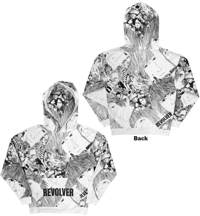 The Beatles - Revolver Hoodie/trui - S - Wit/Zwart