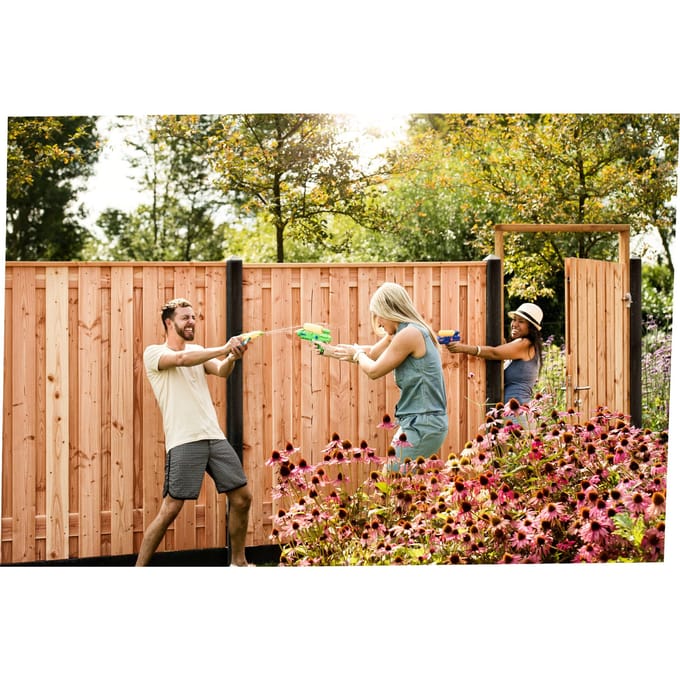 Intergard Hout beton schutting Douglas antraciet 200x190cm (per set)