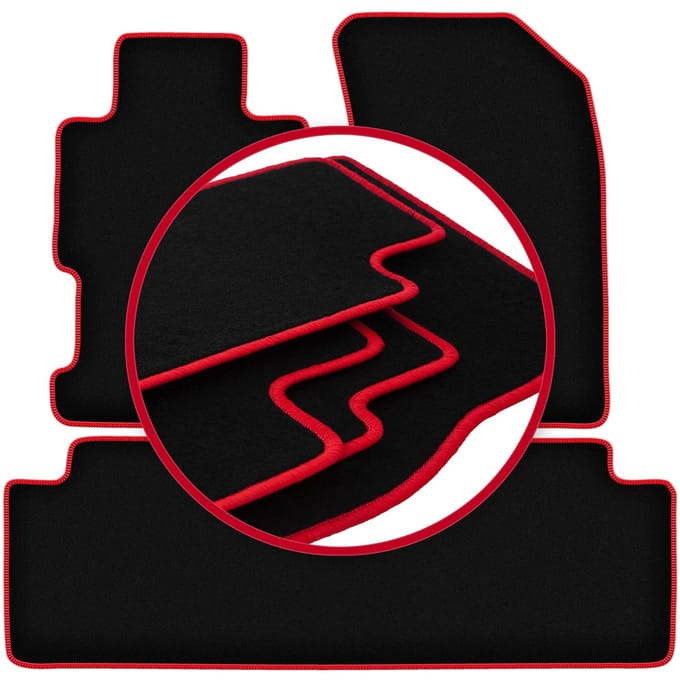 CARLUX-RED automatten voor: Honda Civic VII sedan (2001-2005)