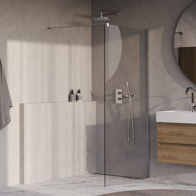 Brauer Oblivion - Inloopdouche - Helder Glas - 100 x 200 cm - incl. Glascoating - Chroom