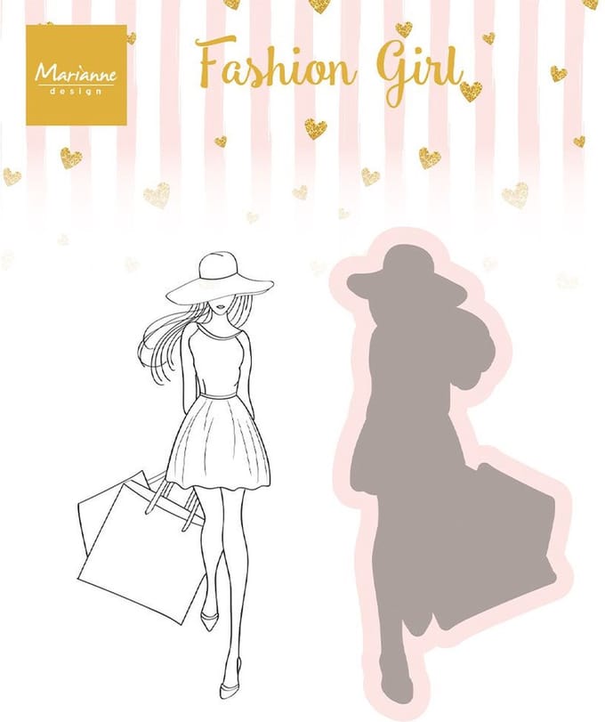 Marianne Design Clear Stempel Fashion Girl