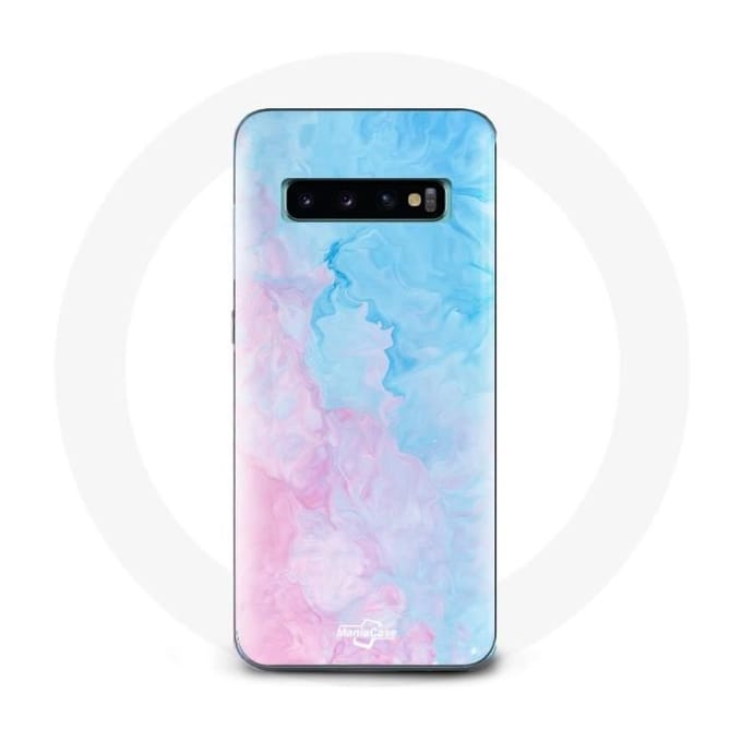Coque pour Samsung Galaxy s10 edge Fond bleu rose