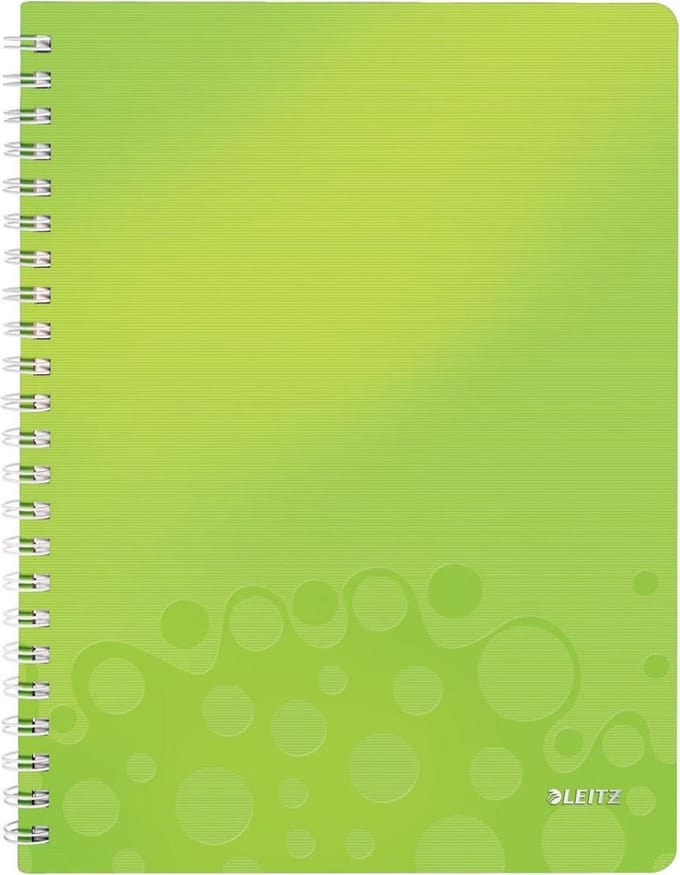 Leitz WOW schrift formaat 21 x 297 cm( A4) geruit 5 mm groen