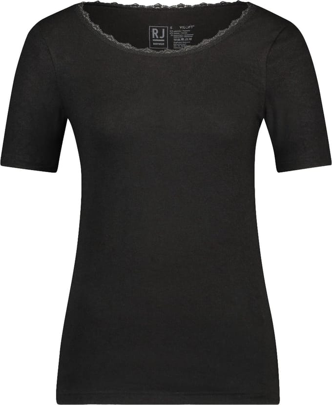 RJ Thermo Dames T-Shirt Kant Zwart M