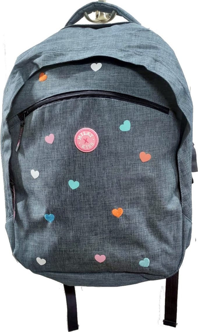 Kidzroom Hartjes Rugzak Ruime School Tas 8-16 Jaar