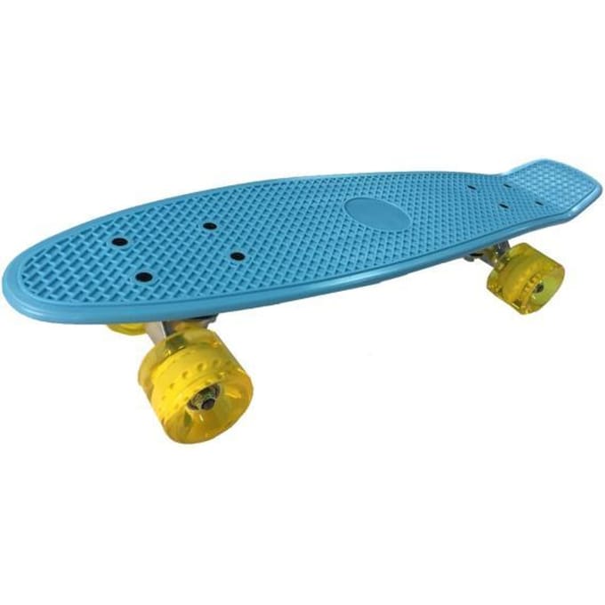 Single Kick plastic skateboard Blauw met abec5 lag Skateboards