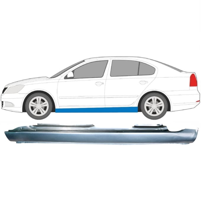 Volledige dorpel voor Skoda Octavia II 2004-2013 / Links
