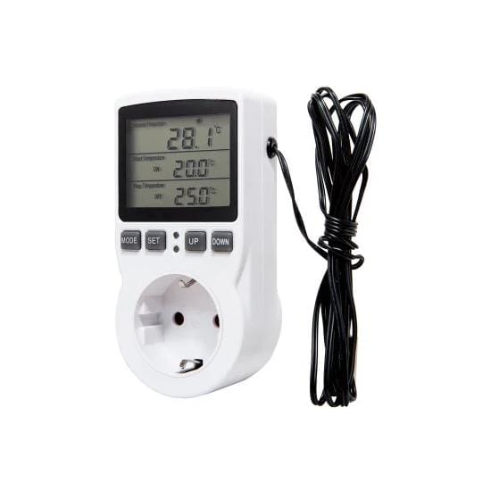 Digitale temperatuurregelaar stopcontact EU-stekker thermostatische schakelaar temperatuurregelaar met sensoren sonde verwarming koeling EU