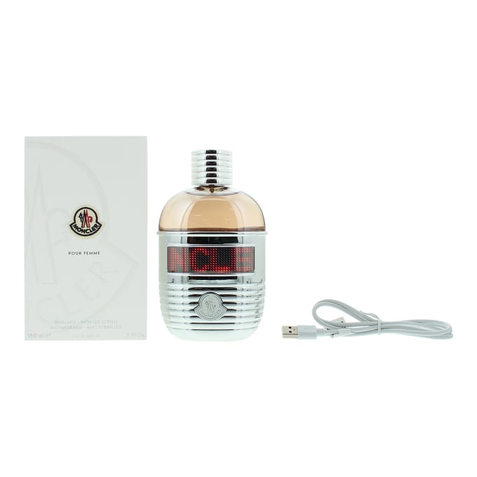 Moncler Pour Femme - LED Screen + Refillable - 150 ml Eau de Parfum - Damesgeur
