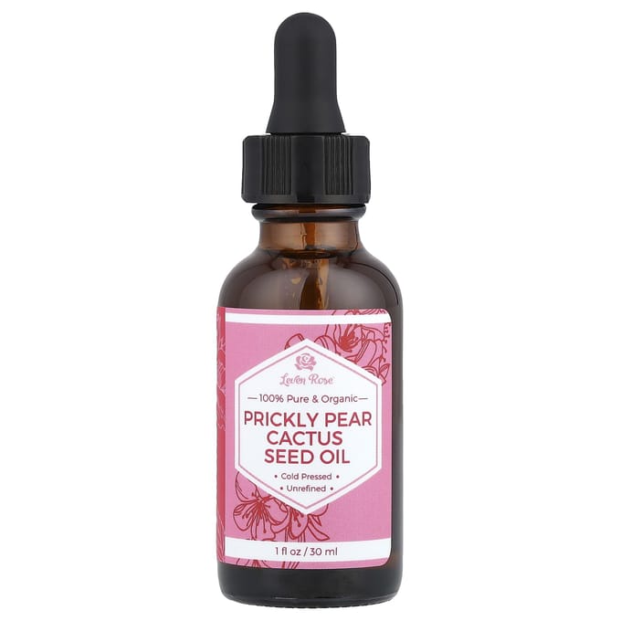 Leven Rose, 100% Pure Organic Prickly Pear Seed Oil, 1 fl oz (30 ml) black