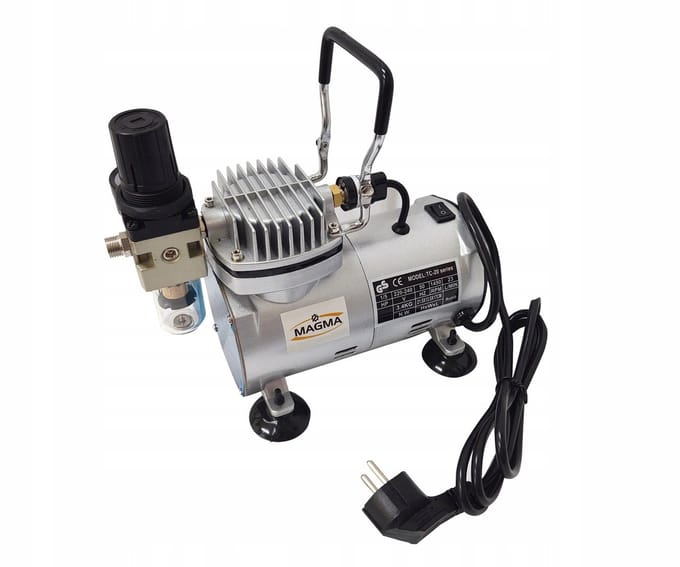 Stille Olievrije Compressor voor Airbrush - TC-20C Modelbouw