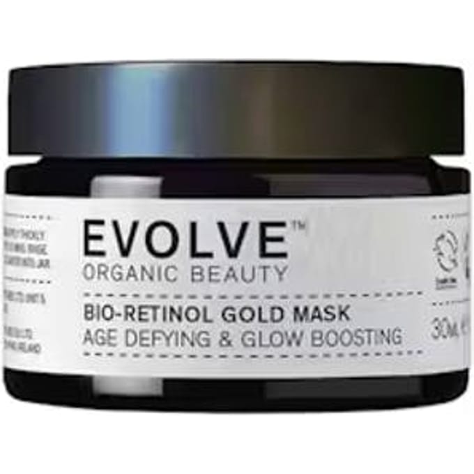 Evolve Organic Beauty Bio-Retinol Gold Mask Age Defying &amp; Glow Boosting 30 ml