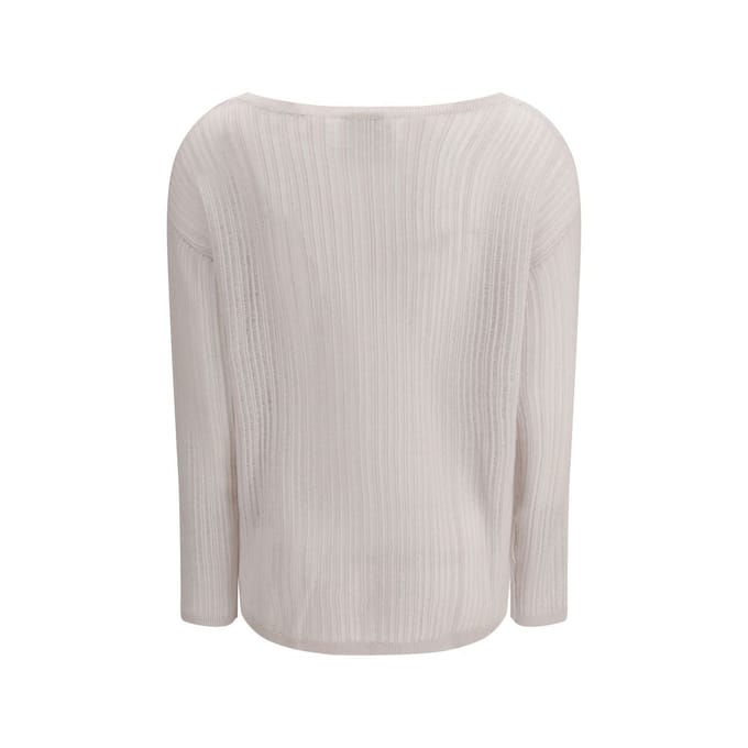Allude Witte Kasjmier Sweater