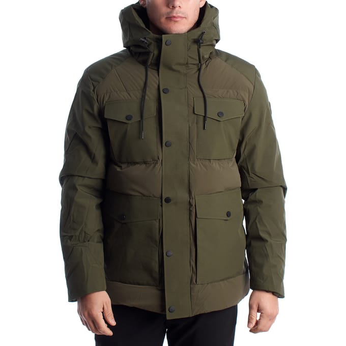 Heren Gewatteerde Parka Jas met Capuchon US40127016