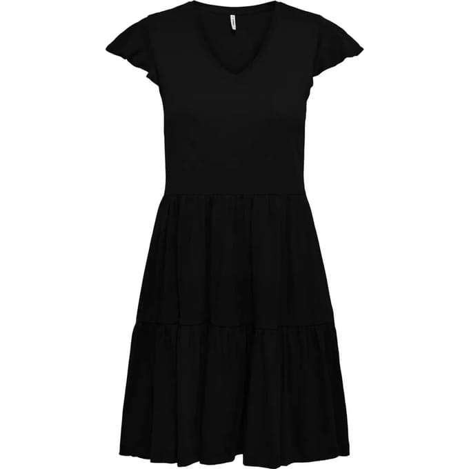 ONLY ONLMAY CAP SLEEV FRIL DRESS JRS NOOS Dames Jurk - Maat S