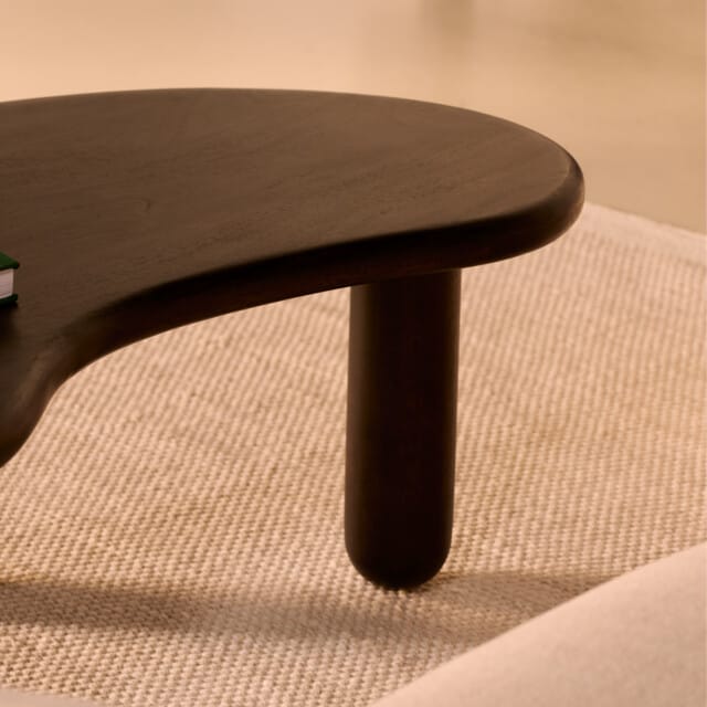 Salontafel Rondo Donkerbruin 110cm - Giga Meubel