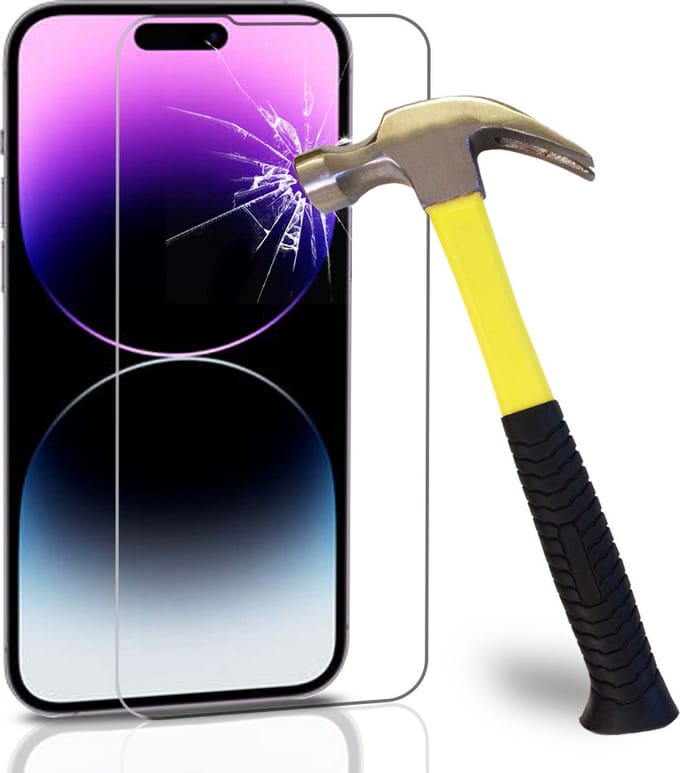 Geschikt voor iPhone 14 Pro Max screenprotector - beschermglas tempered glass screen protector - oTronica