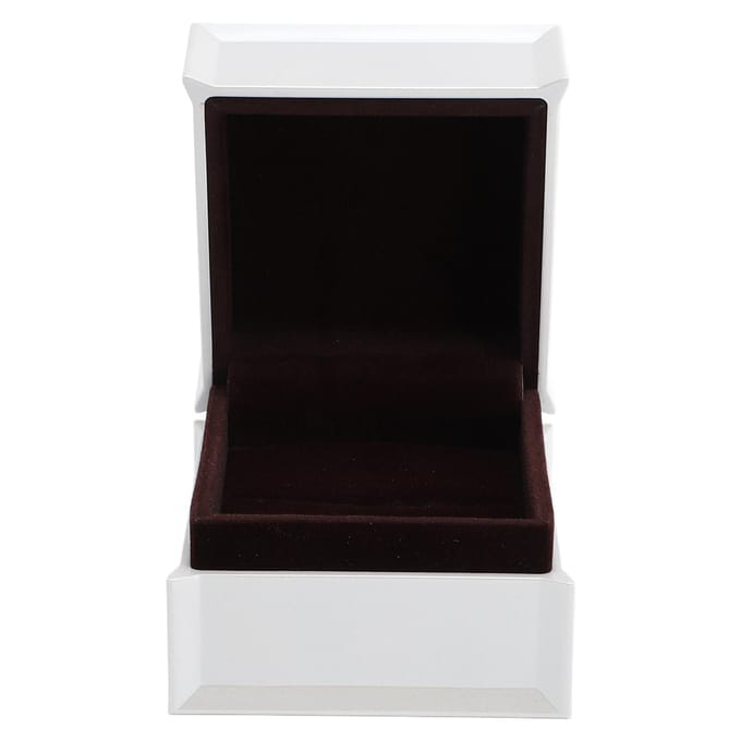 Juwelen Ring Cadeaudoos Luxe Vierkante Kleine Fluwelen Ringdoos voor Verloving Bruiloft Wit white