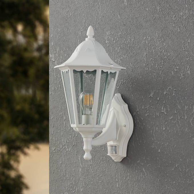 EGLO Navedo - Buitenverlichting - Wandlamp - 1 Lichts - Wit - Helder