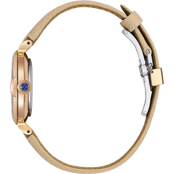 Citizen L May bells EM1073-18D Horloge - Leer - Crème - Ø 29 mm