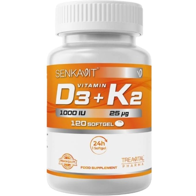 Senkavit Vitamine D3 et K2 Gélules Molles 120 Gélules 1 PC