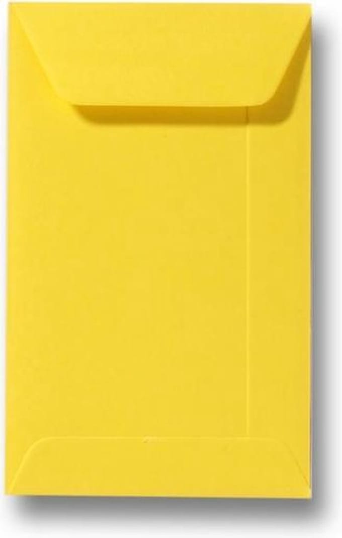 Envelop 6,5 x 10,5 cm Boterbloemgeel 25 stuks