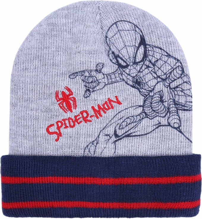 Grijze en marine jongens pet Spider-Man MARVEL