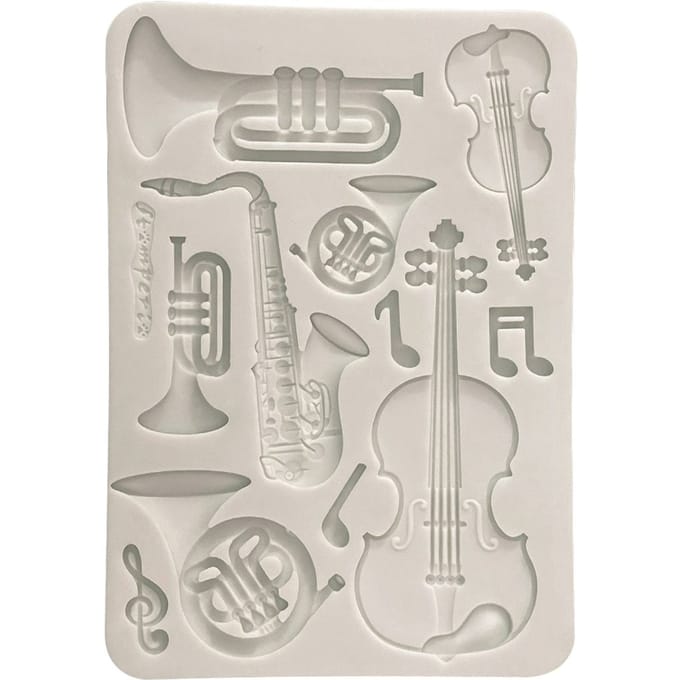 Stamperia Silicon vorm A5 "Symphony - Musical Instruments"