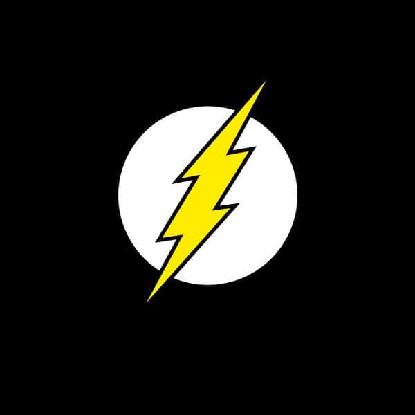 Justice League Flash Logo Women's T-Shirt - Black - XXL