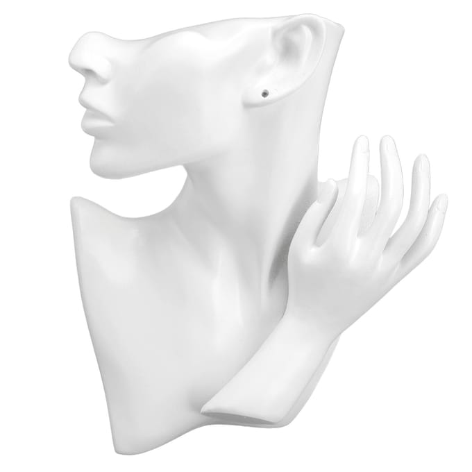 Mannequin Hand Sieradenhouder Armbanden Ringen Oorbellen Kettingen Displaystandaard Witte Hars white