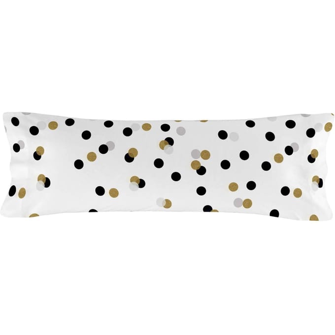 Kussensloop Golden Dots | Blanc