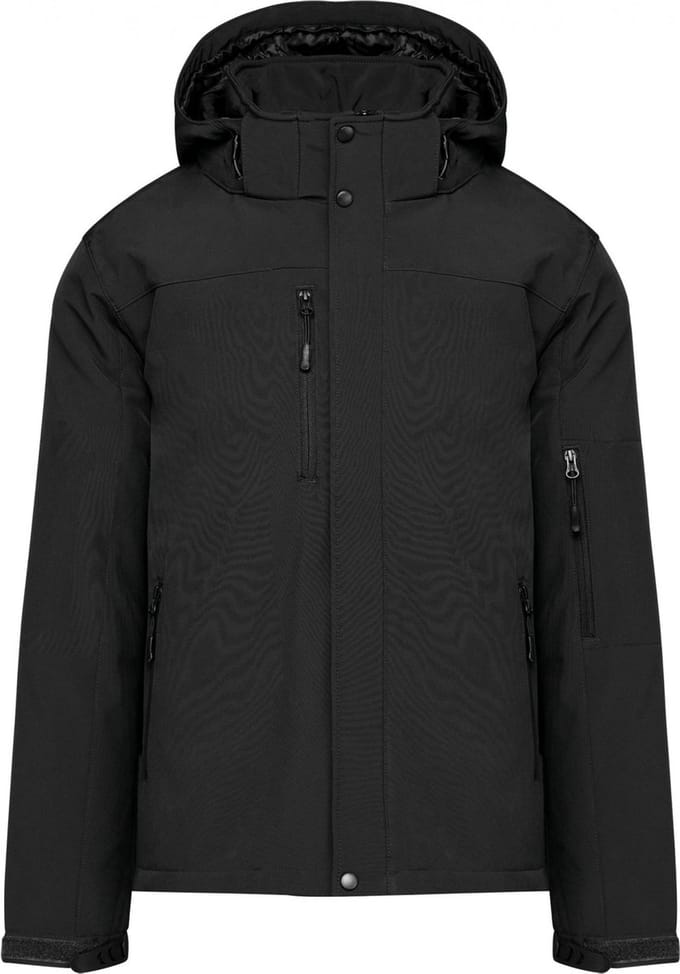 Kariban Gewatteerde softshell herenparka met capuchon K650 - Black - L