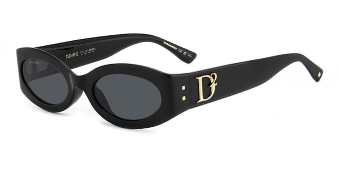 Dsquared2 D2 0150/G/S BLACK/GREY 54/21/140 Damenbrillen Zonnebrillen