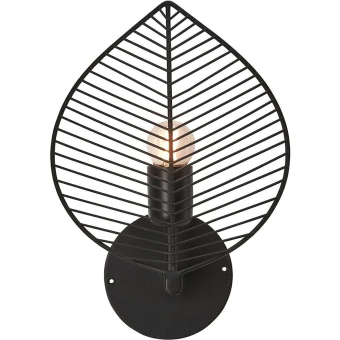 PR Home Elm wandlamp met stekker, zwart