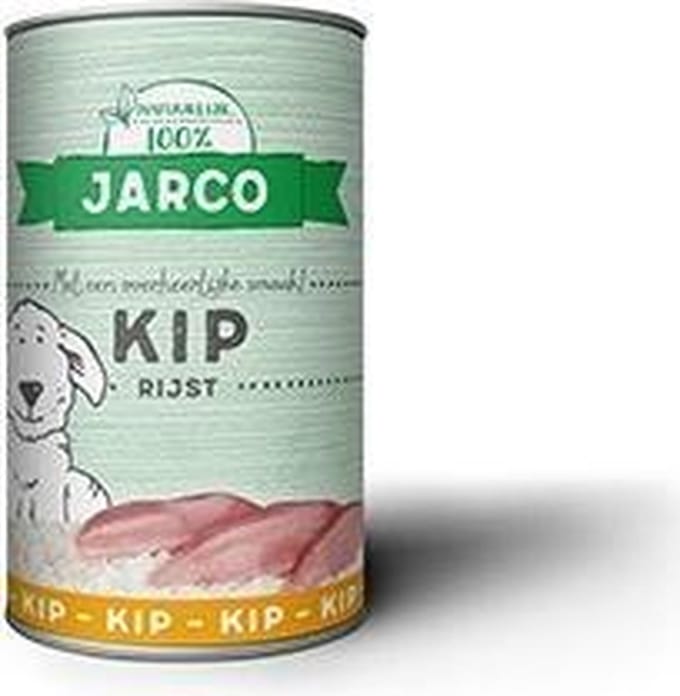 Jarco Kip & Rijst - Hond - Natvoer - 6 x 400 gr