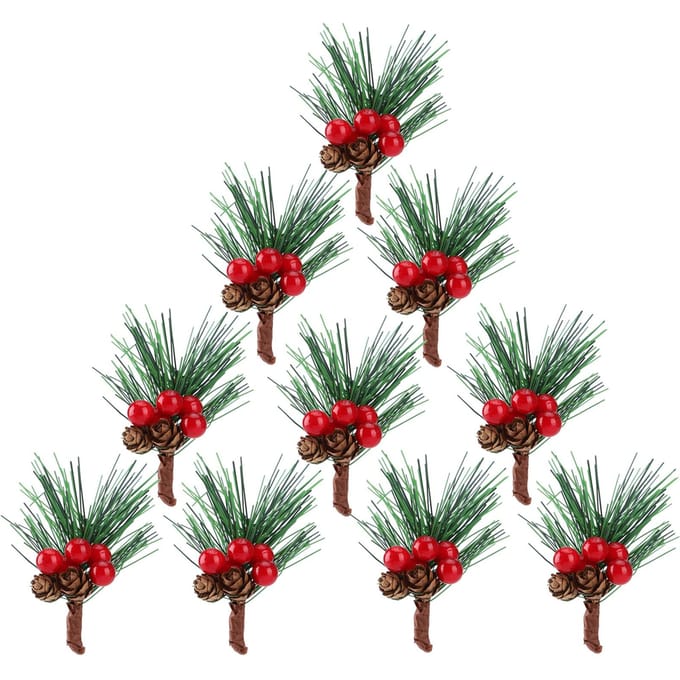 Kerst Pijnappel Kunstmatige Mini Kerstboom Hanger Kerstbenodigdheden voor DIY Kransontwerp gray