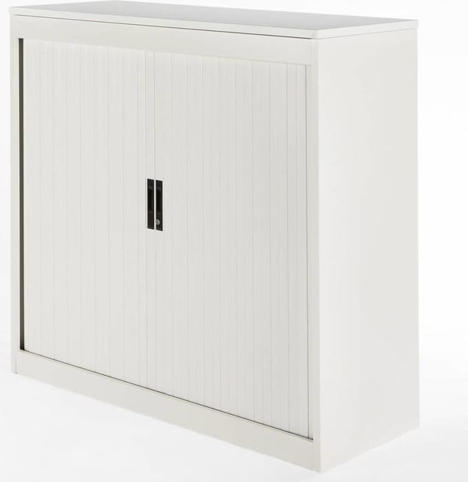 VEPA - Archiefkast met slot - 123x120x45 cm - 2 legplanken - Wit