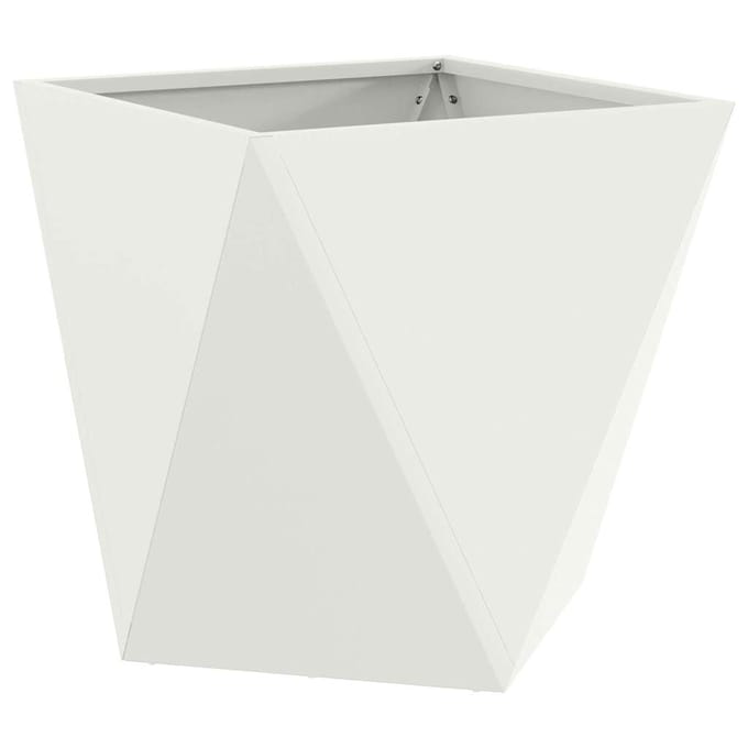 vidaXL Plantenbak Wit 40 x 40 x 40 cm Staal