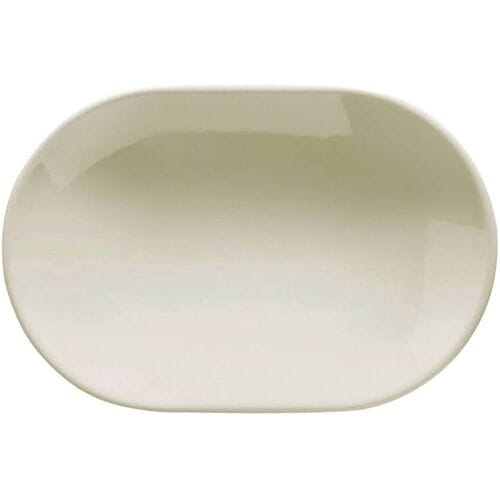 GGM Gastro (24 Stück) TEOS - Platte/Dönerteller - oval - Länge: 360mm - Creme Crème