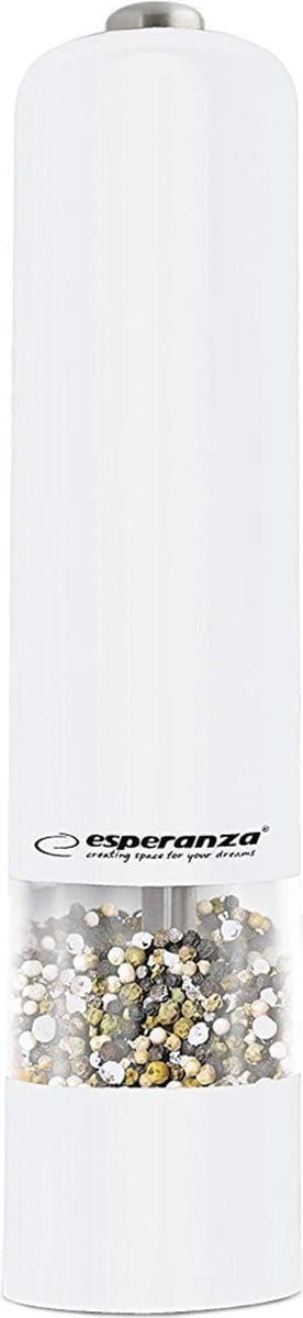 Esperanza Malabar Serie - Elektrische Pepermolen - 150W - Wit - LED Verlichting