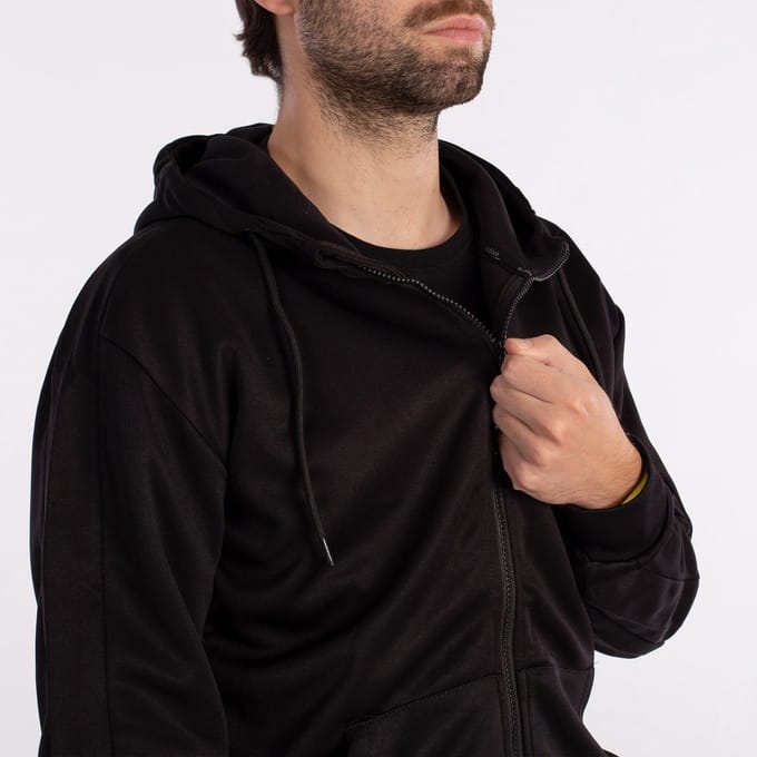 Softee Elegant Sweatshirt Met Rits Zwart S Man