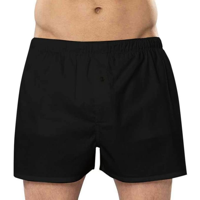 Asquith & Fox Heren Klassiek Elastiek Boksers / Onderkleding (Zwart)