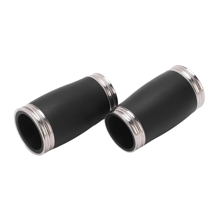 2 STUKS Klarinet Stembuis Bb Sopraan Stemfluit Klarinet Vat Vervangende Accessoires 58MM black