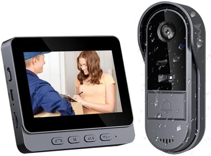 Deurbellen met Camera - Video Deurbel - Draadloos - Full HD installatie