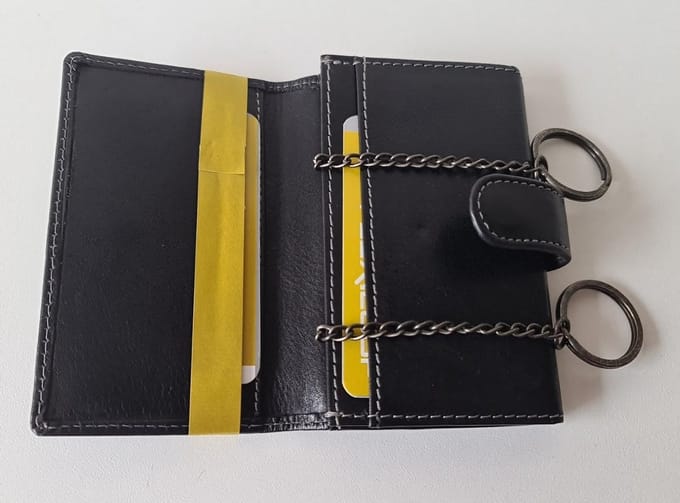 Flexloop Leren Sleuteletui - Sleutelbeursje - Black