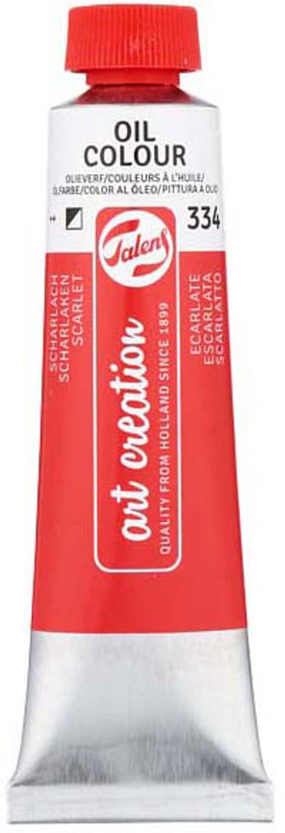 Olieverf tube 40ml scharlaken 334 schilderen creatief.