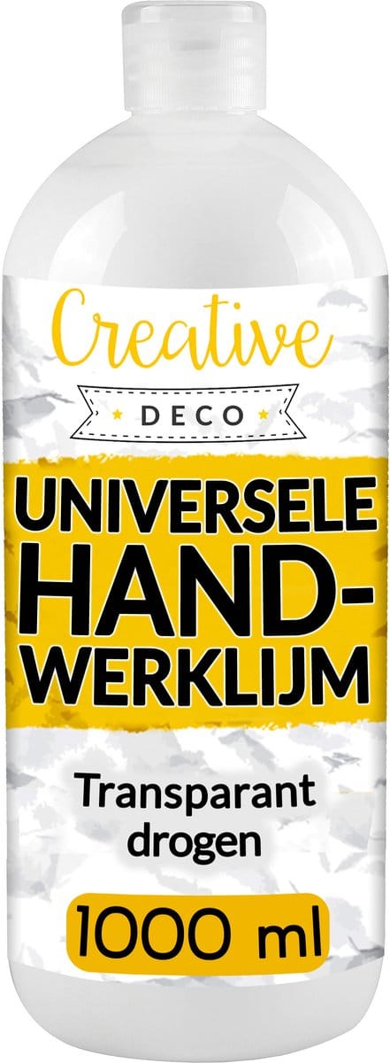 Creative Deco Universele Knutsellijm Hooby Lijm – 1000ml – Niet-toxisch