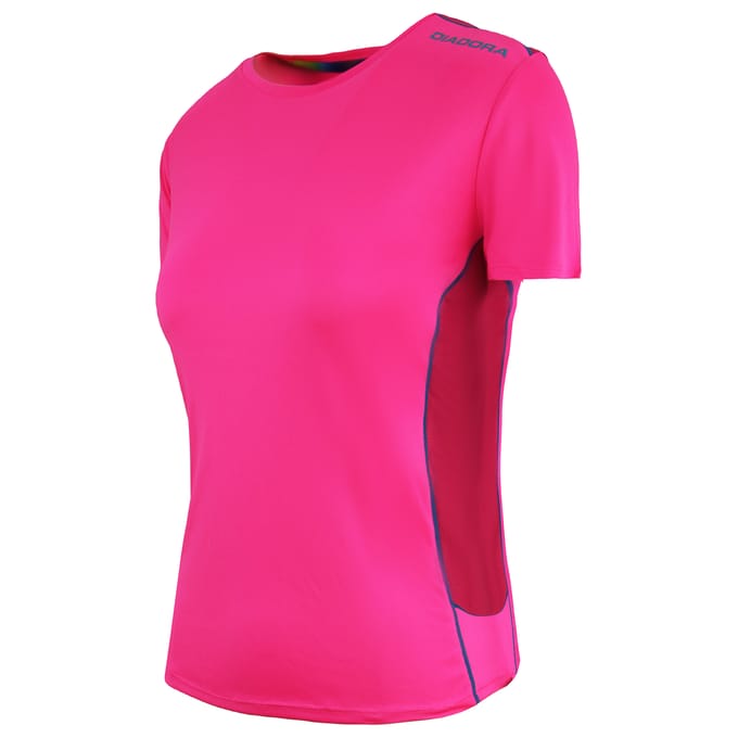 Diadora Running Dames Roze T-Shirt