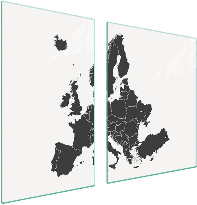 TMK ArtDeko - Snijplank - 100x52 cm - Glas - Mapa