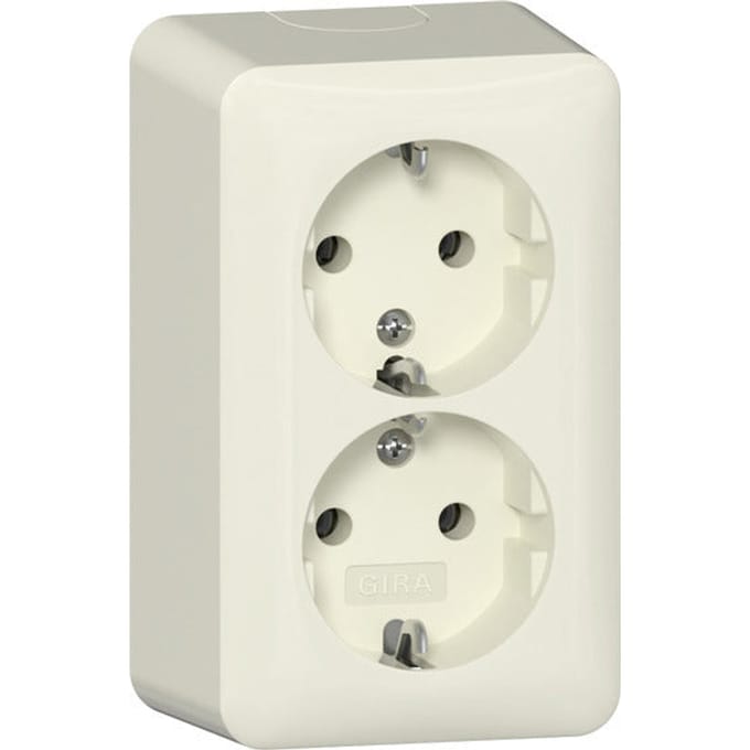 Gira Dubbele Schuko Stopcontact 16A 250V Opbouw - 478012
